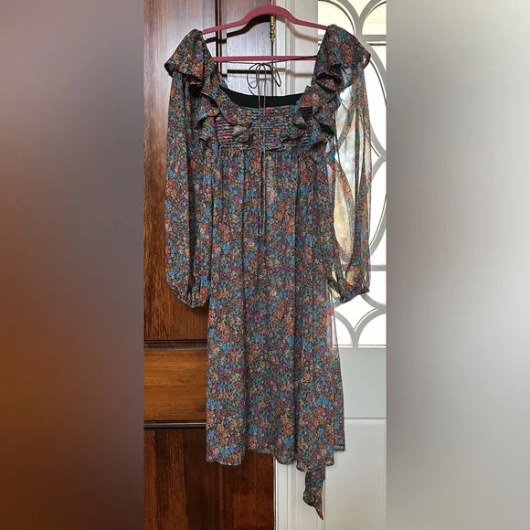 NWT For Love & Lemons Sheer Floral Brittany Dress – Size XS - Picture 12 of 16